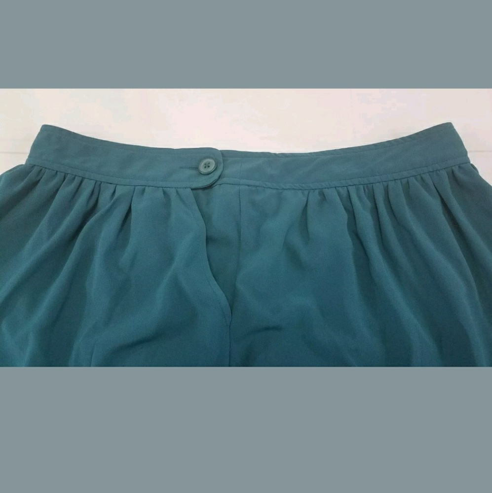 Old Navy Skirt Size 10 100% Polyester Turquoise  - Picture 3 of 5